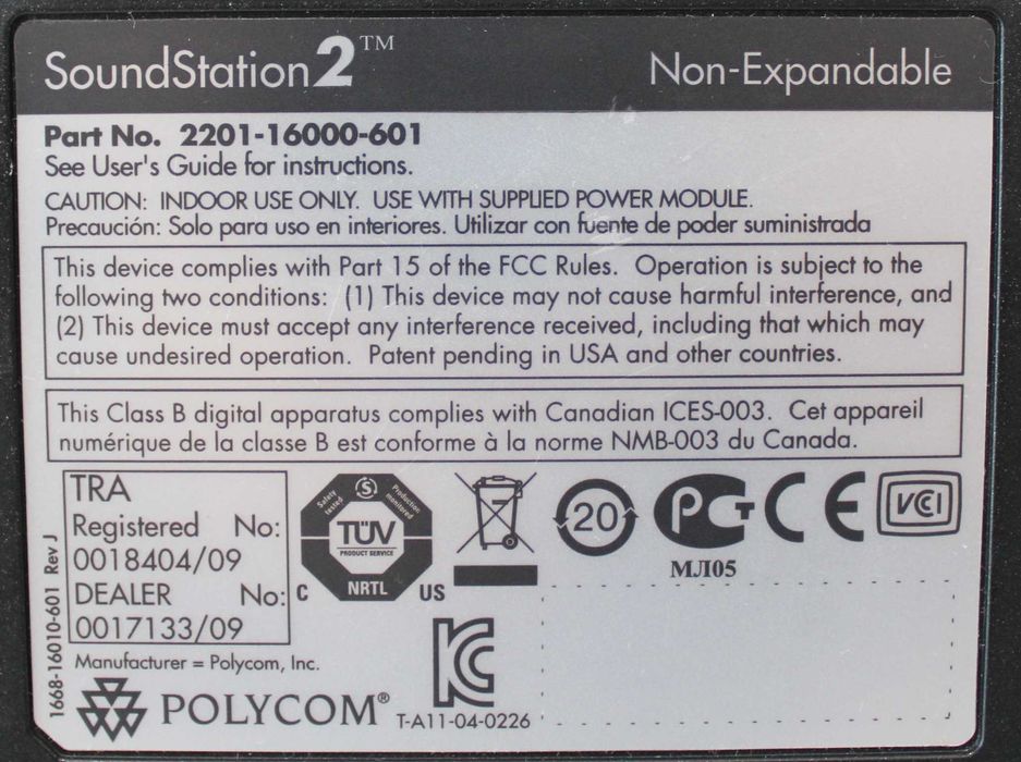 Tелефон Polycom SoundStation 2