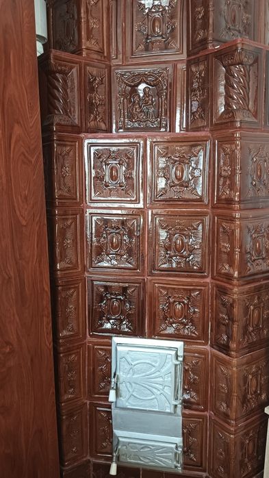 Vând soba teracota pe colț gata de utilizare