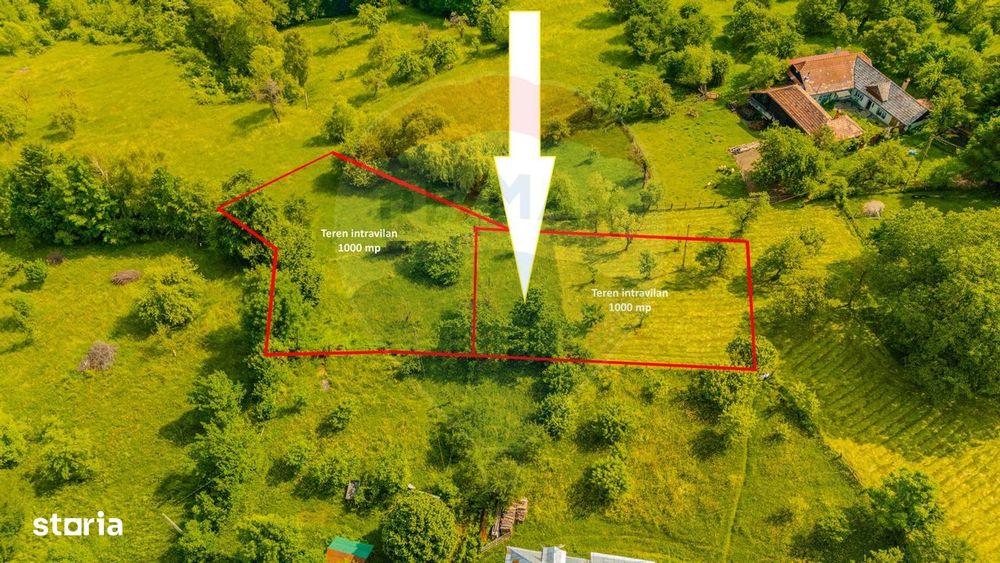 COMISION 0% | Teren 1,000mp Bran | Strada Clincea |