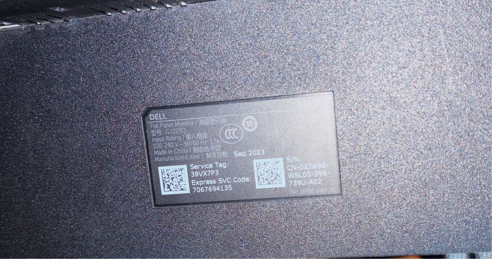 Монитор Dell G3223Q 32” 4K 144 Гц IPS