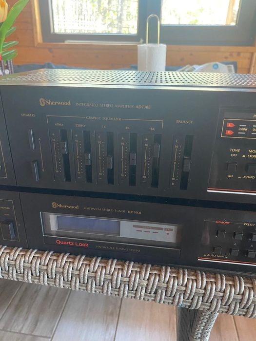 Sistem audio vintage Sherwood AD-230B+tuner TD-130B
