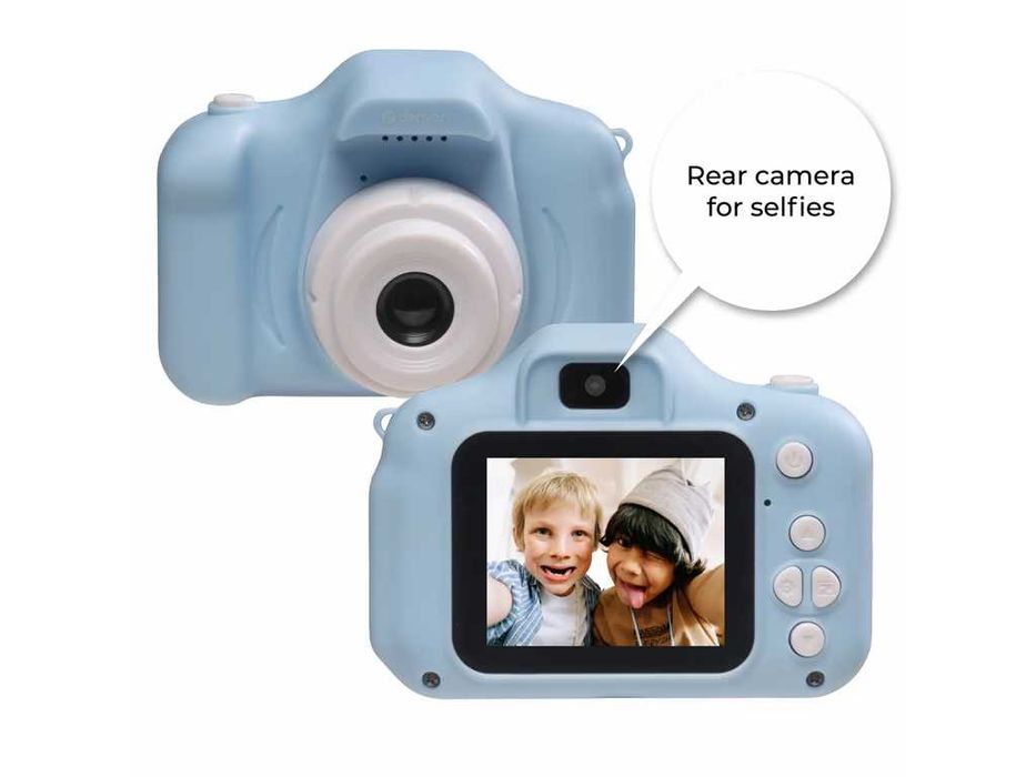 НОВИ! Детски цифров фотоапарат DENVER селфи 5 игри 40 Mpx 1080p