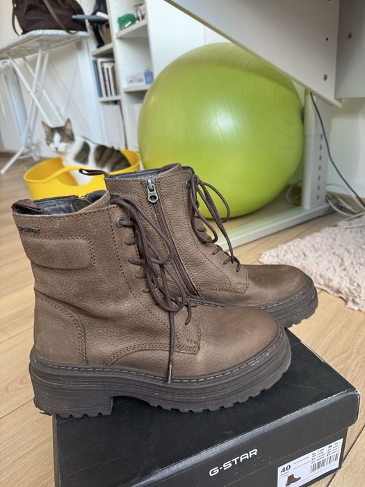 Боти G-STAR Raw, Естествена кожа