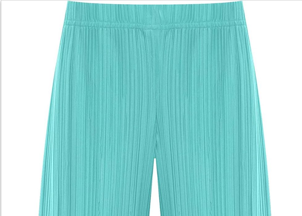 Pantaloni dama turcoaz, de vara, vâscoză, nou, S/M