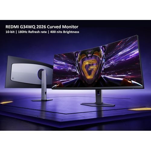 Xiaomi Redmi G34WQ 2026 34" UWQHD 180Hz 1ms VA Curved Gaming Monitor