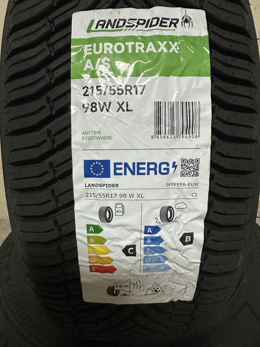 Нови всесезонни гуми LANDSPIDER EUROTRAXX A/S 215/55R17 98W XL БОРД 2155517