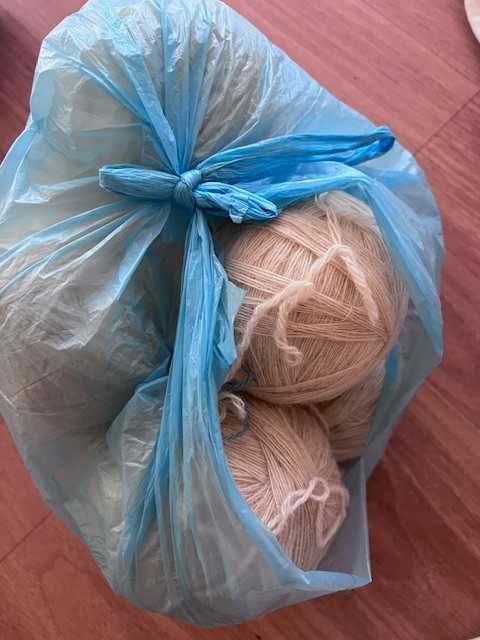 прежда бяла тънка украса арт 1.22 кг