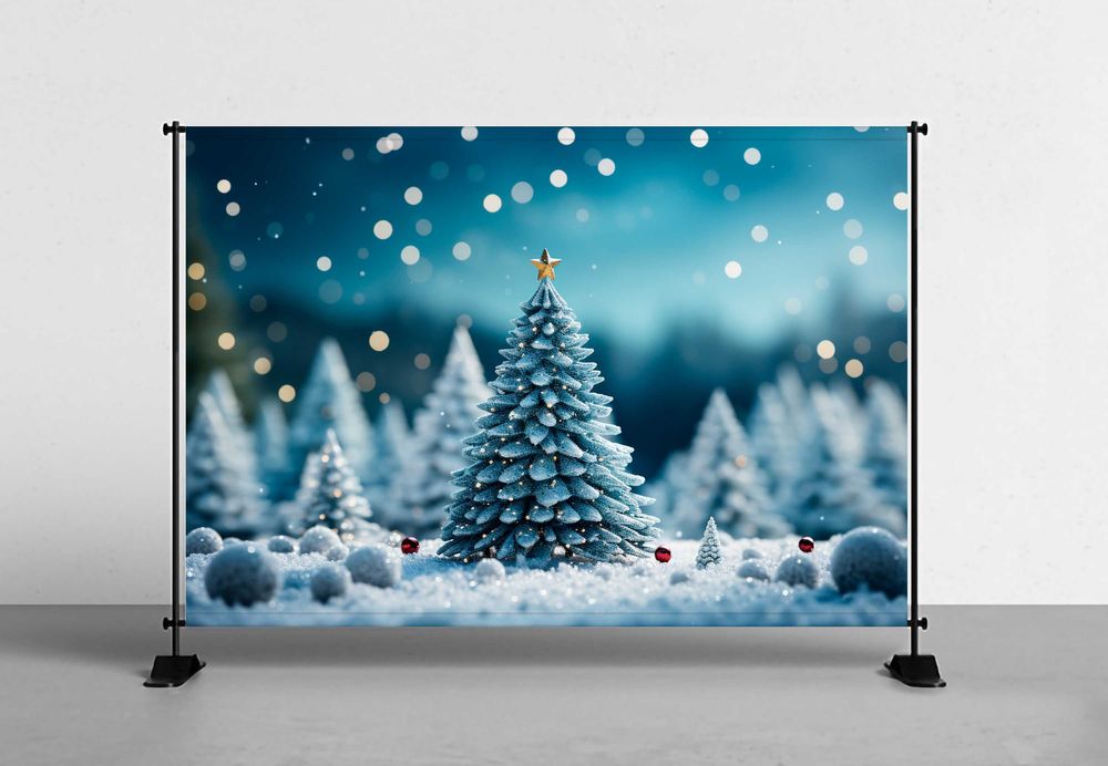 Fundal Foto Textil - Personalizat - Tematica Craciun 2025