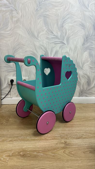 Деревяная коляска-ходунки