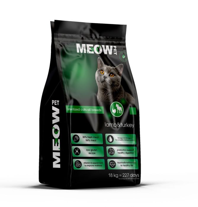 Сухие кома для собак и кошек