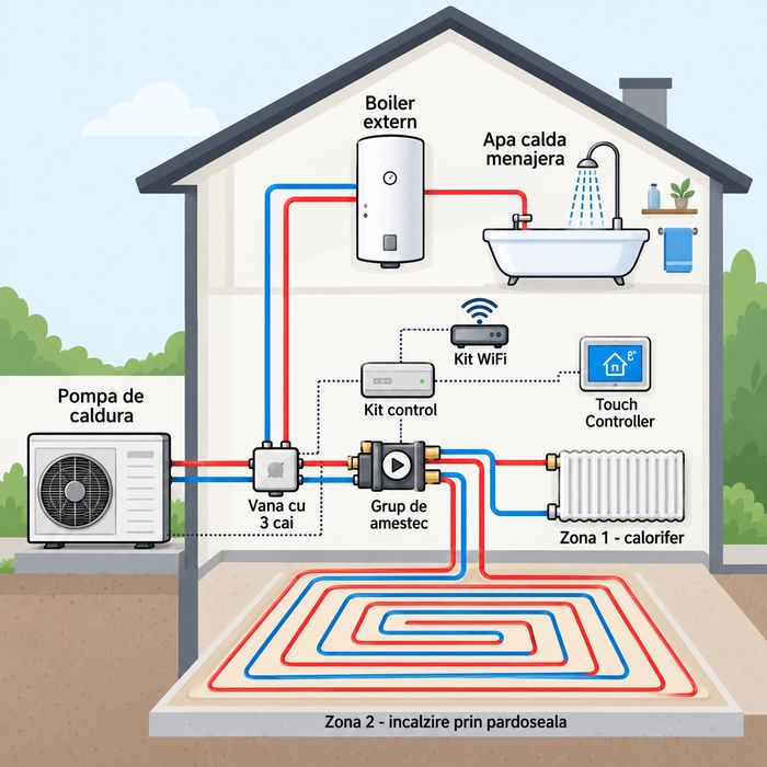 VANZARE - Instalare - Reparatie-  POMPE DE CALDURA