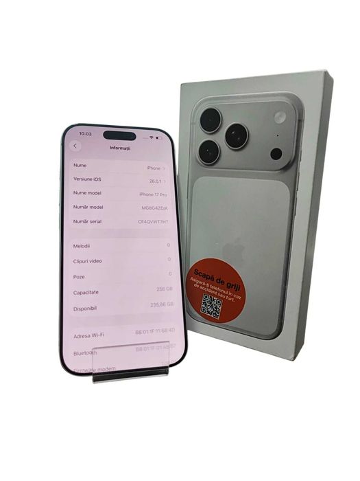 Iphone 17 Pro 256Gb Silver / Amanet Cashbook Braila Halelor