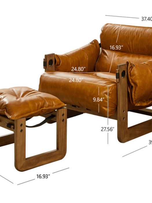 Kreslo yumshoq va oyoq quygich