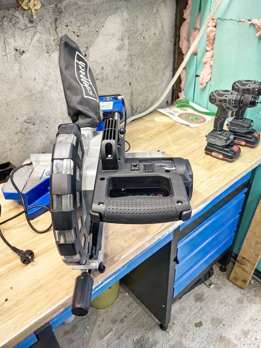 Потапящ циркуляр с изтегляне 2200W, 254мм Scheppach