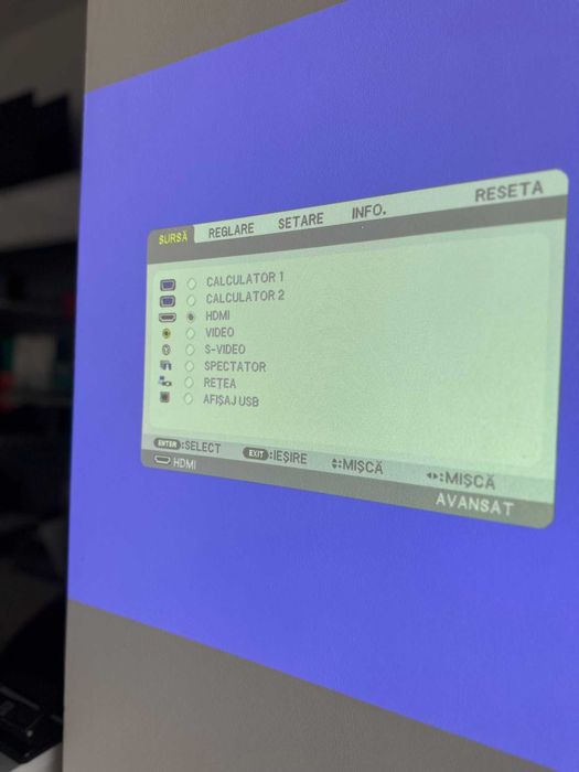 Videoproiector refurbished NEC NP-P350W 1280 x800  3500 lumeni 550 ore