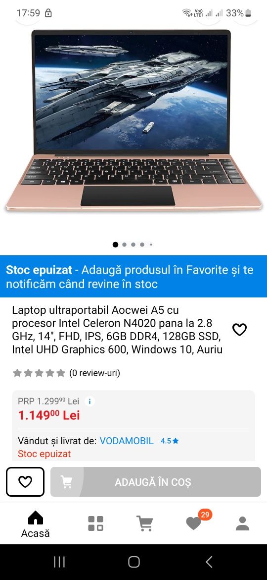 AOCWEI A2 laptop 14 6gb RAM windows 10- 1920x1080 pixels