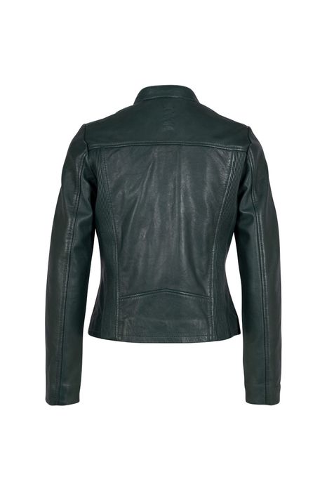 Geaca de Piele Dama 2.0 by Mauritius Verde Inchis G2WWeda