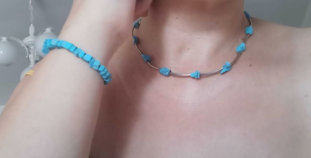 Комплект от колие и гривна, закупени в Германия