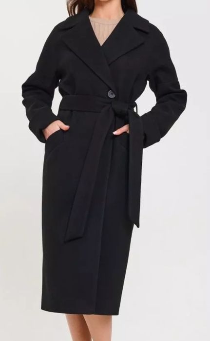 Продам пальто чёрное, длинное