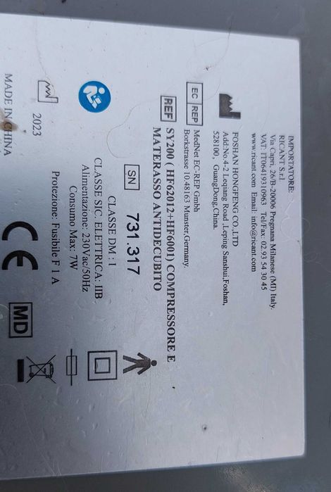 Compressor saltea antiescare