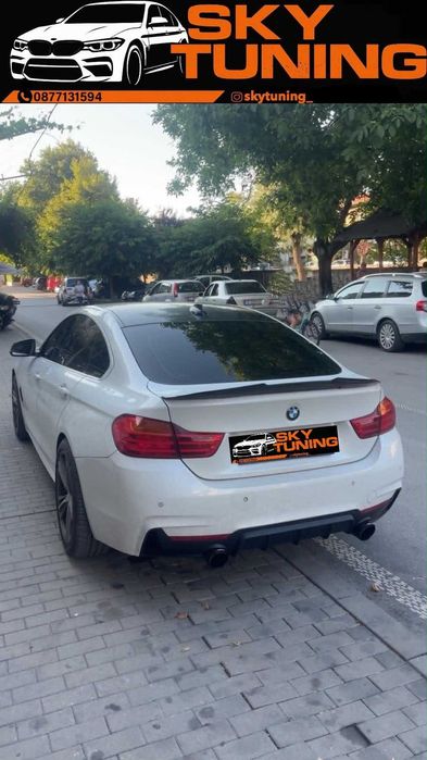 BMW F36 4 Series лип спойлер тип М4 капак багажник бмв Ф36 4 М4 серия lip bagajnik