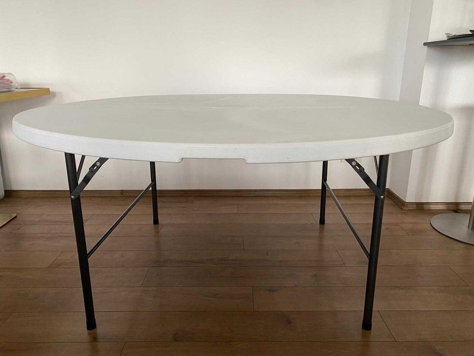 Masa rotunda blat intreg, HDPE D150 cm 8-10 persoane, evenimente