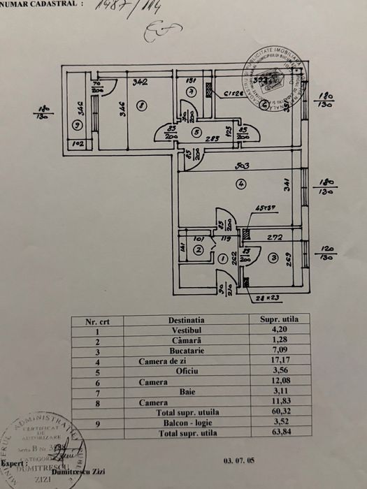 Vand apartament 3 camere obor stefan cel mare