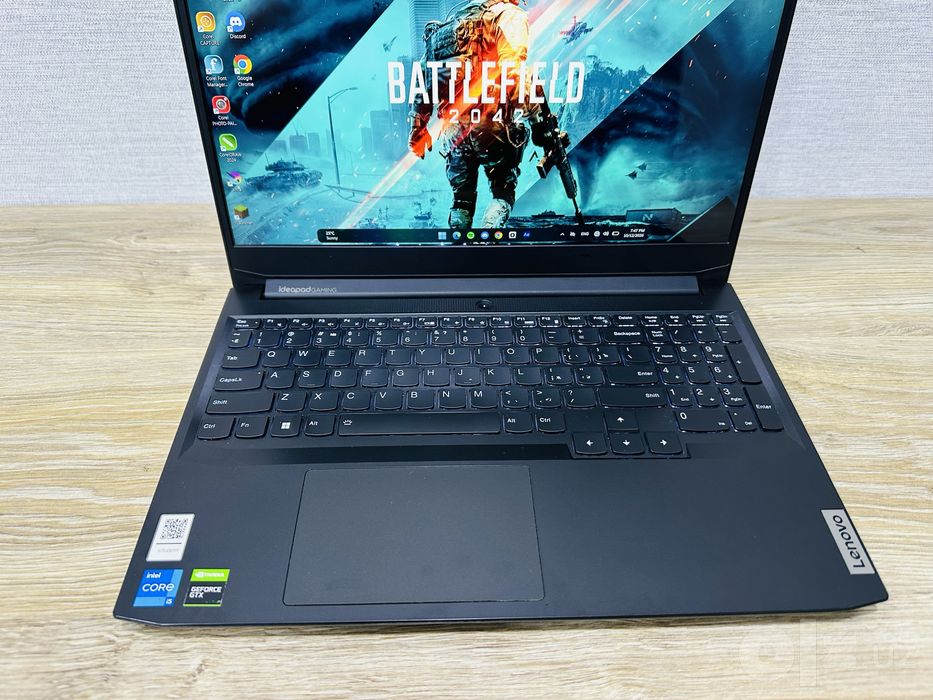 Lenovo GAMING Core i5-11Gen+GTX1650 Мощный, Игровой ноутбук для Игр