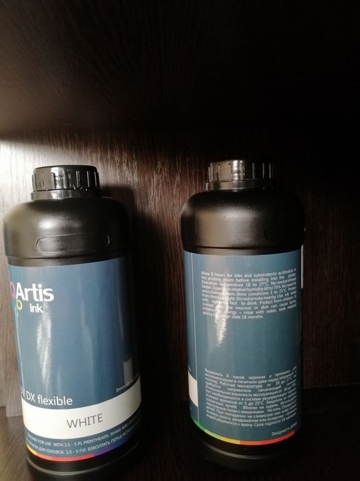 УФ чернила Белый цвет. Мягкие.