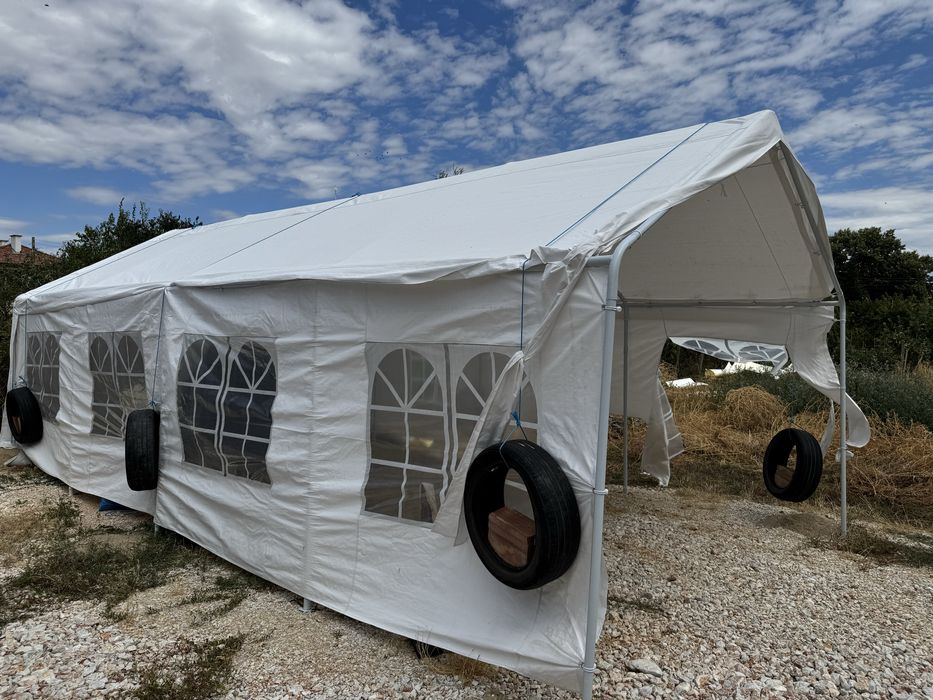 Парти шатра 8х4 метра здрава конструкция на половин цена