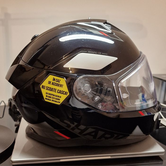 Casca Shark Skwal I3 cu lumini și intercom integrat