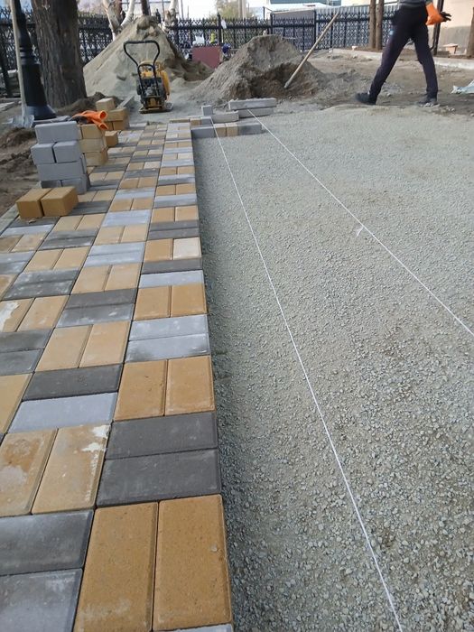 укладка брусчатки