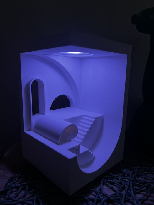 Декоративна лампа - златно сечение