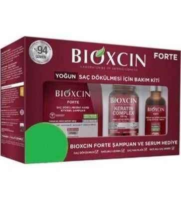 БИОКСИН ФОРТЕ КОМПЛЕКТ против косопад шампоан,серум и хр.добавка