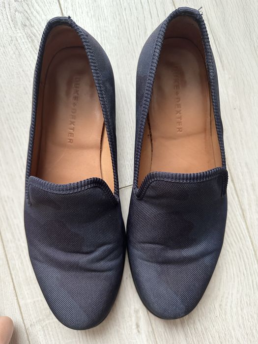 DUKE + Dexter Aqua Camo Loafer ръчна изработка мокасини Англия