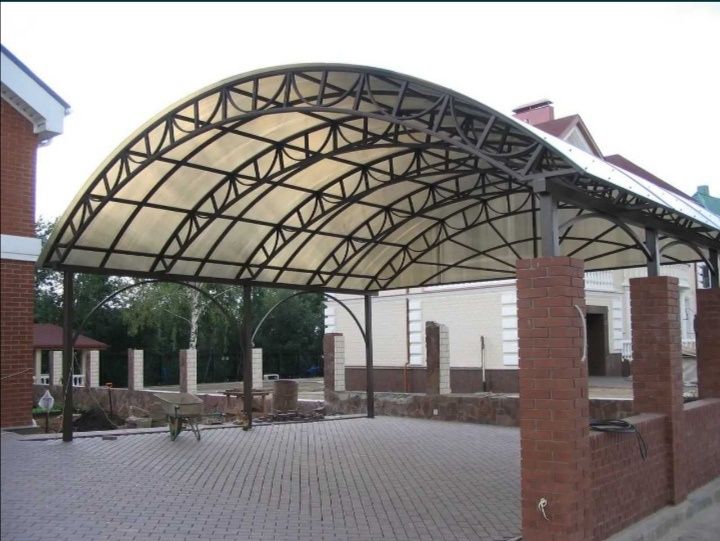 Навесы арки металлоконструкций
