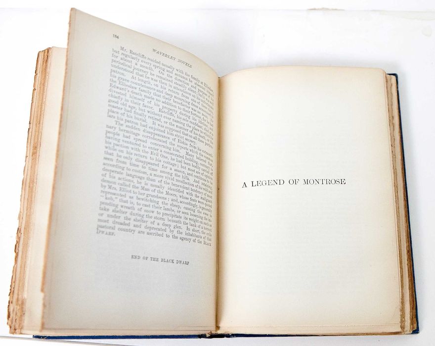 19 тома от произведенията на сър Уолтър Скот