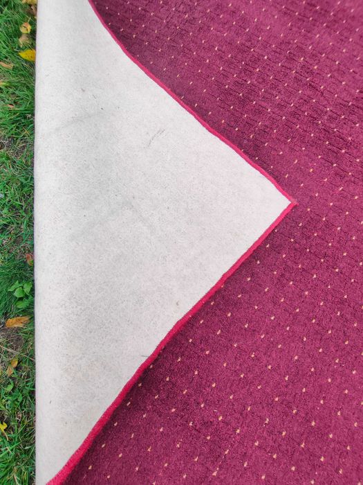 Covor roșu grena 180x160 cm