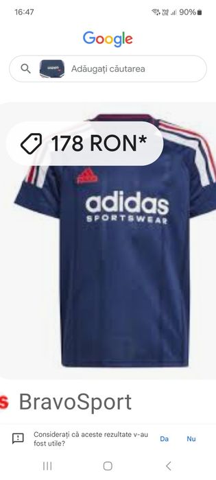 Tricou deosebit Adidas Sportswear Marimea 152