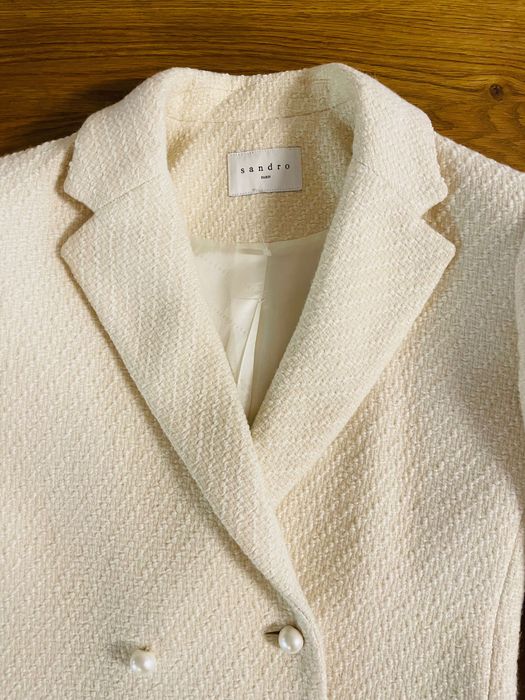 Sandro Dayvon Tweed Coat