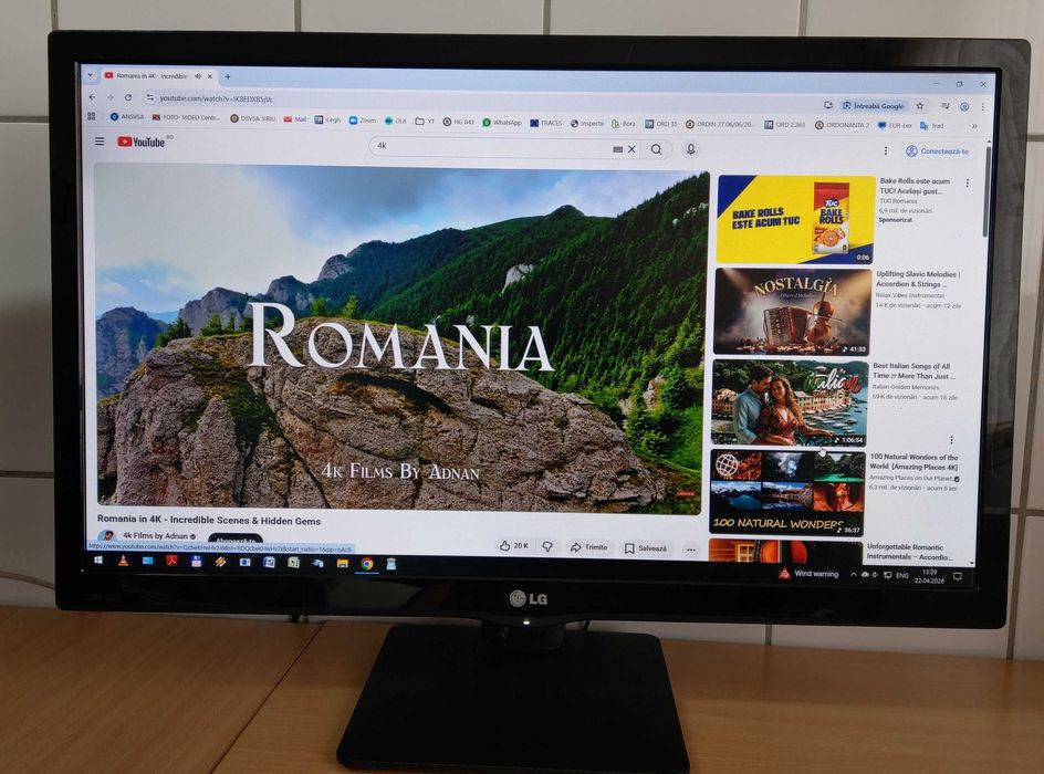 Monitor LG IPS Led 27 inchi model 27MP57VQ in stare foarte buna