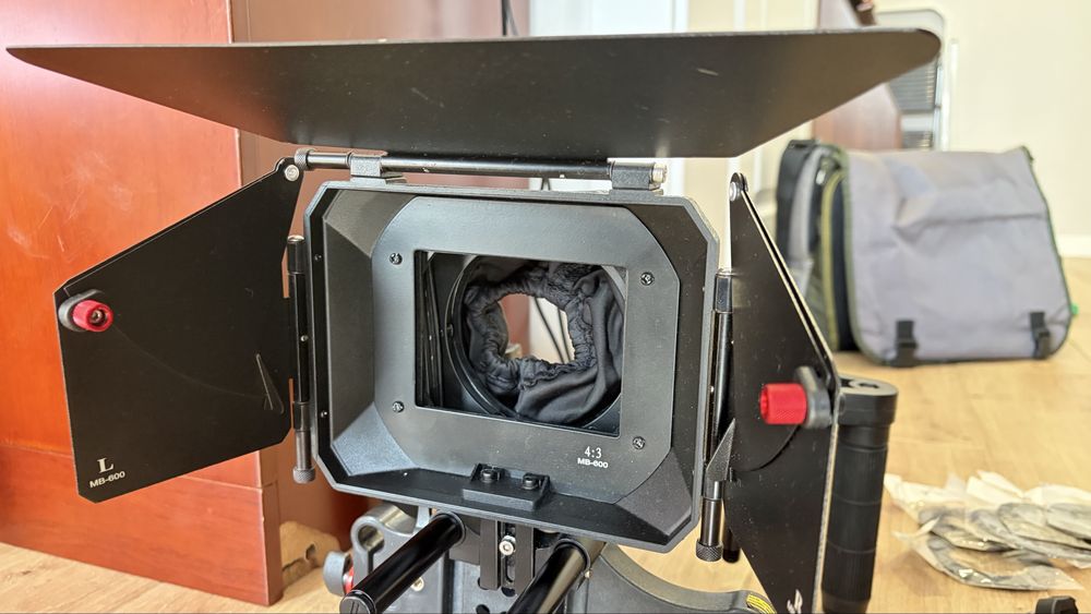PROAIM / Filmcity Shoulder Rig profesional + MB-600 Matte Box – kit complet 15mm