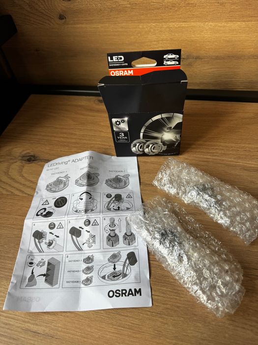 Set 2 adaptori becuri H7 Led Osram originale noi