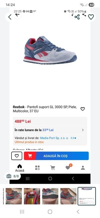 Adidași damă,Reebok ,nr 37/24 cm