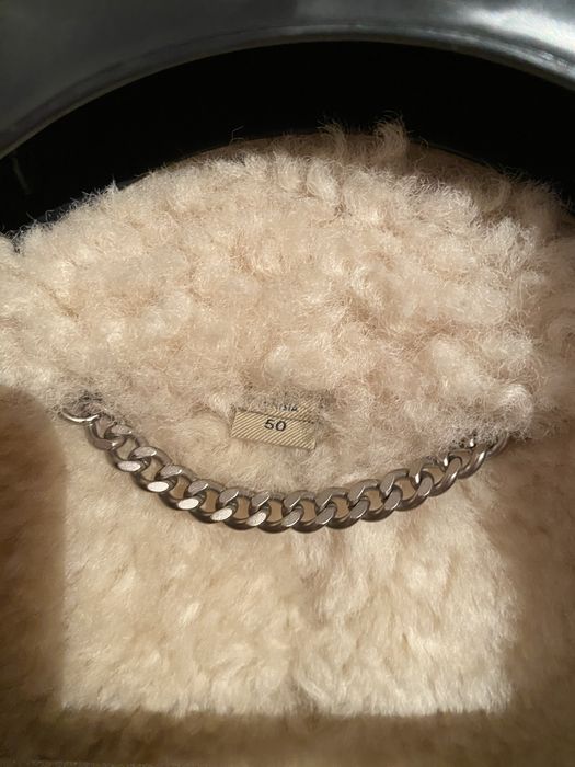 BURBERRY AVIATOR leather sheepskin ca nou, L barbatesc