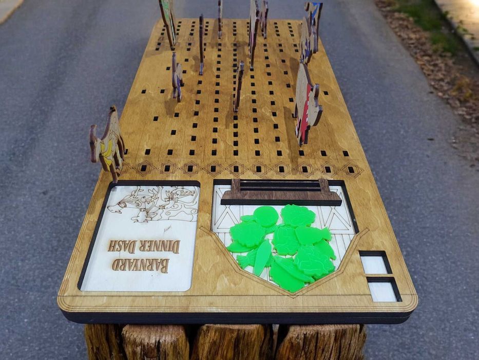 Ръчно изработена игра "Бързата вечеря в двора"– Семейна игра с животни