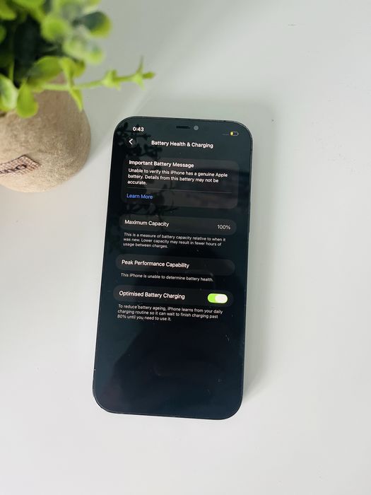 Iphone 12 pro max pacific blue перфектен 100% батерия