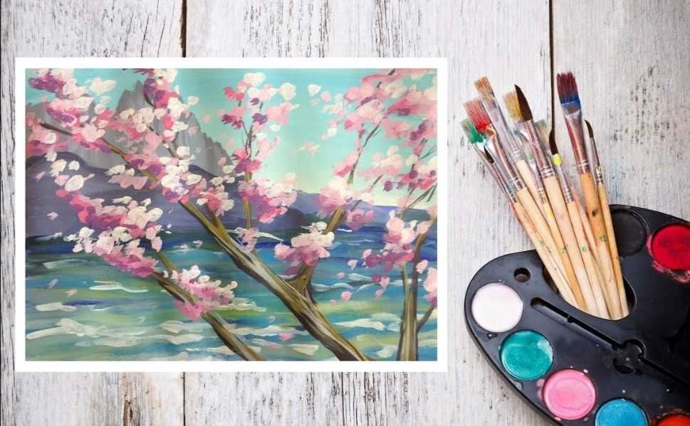 мастер класс живопись холст 30 х40 см