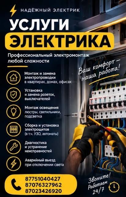 Услуги электрика