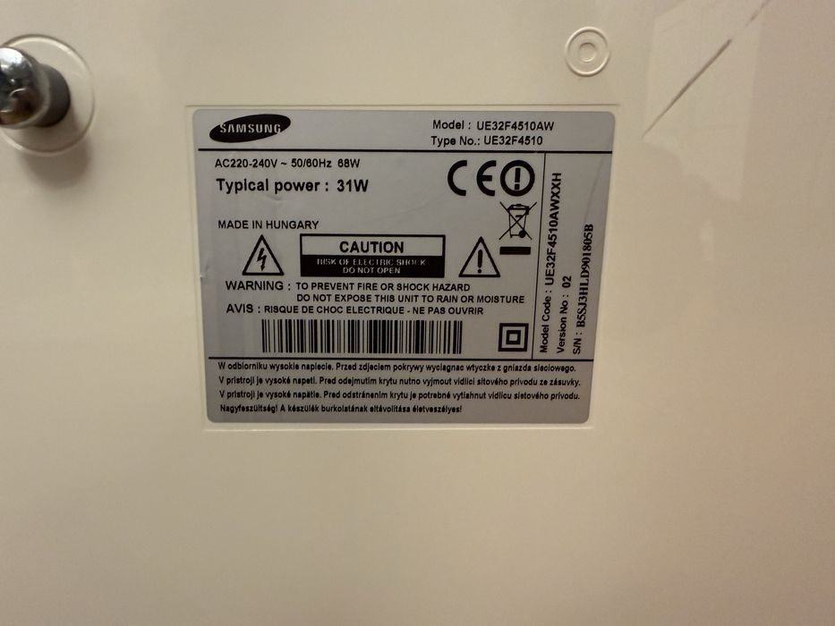 Televizor LED Smart Samsung 32F4510, 80 cm, HD, Alb